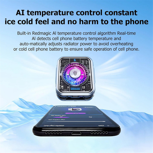 Redmagic Magnetic Phone Cooler 5 Pro, Phone Radiator Fan Wit