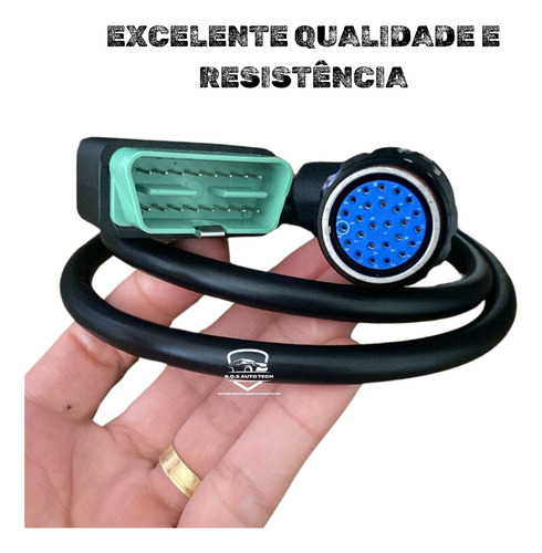Cabo Scanner Interface Vocom 26 Pinos Com Tomada Obd2 16 Pin