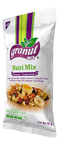 Nueces Y Frutas Deshidratadas Granut Mix Nutri Mix 50g