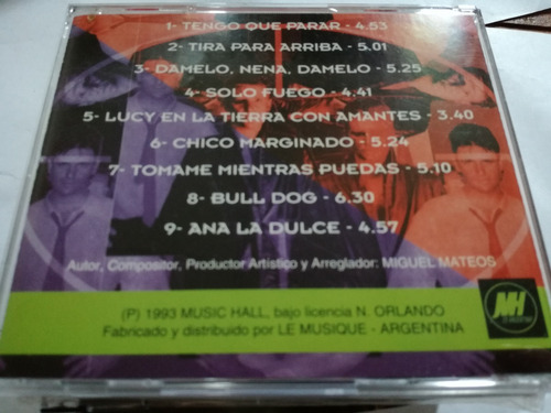 Miguel Mateos Zas - Tengo Que Para -cd