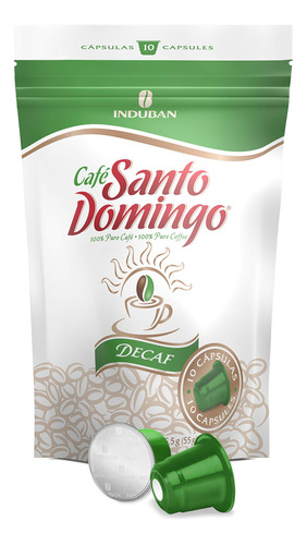 Capsulas De Cafe Descafeinado Santo Domingo - Compatible Con