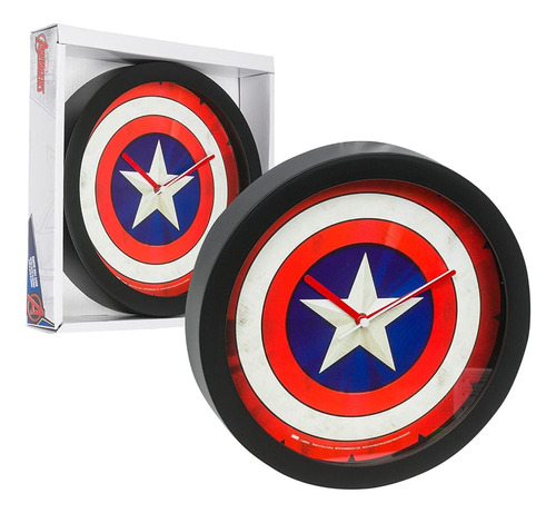 Summer Decor Captain America Theme Analog Wall Clock - 9.5 P