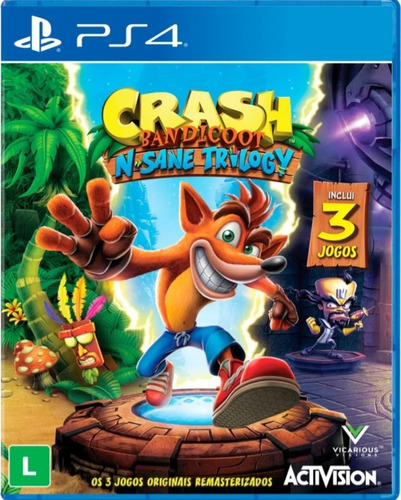 Clash Bandicoot N'sane Trilogy Ps4 Mídia Física 