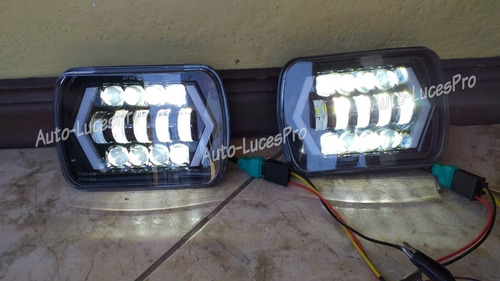 Imagen 5 de 10 de Faros De Led 7x6 Luz Baja/alta, Blanco Drl/ambar Señales