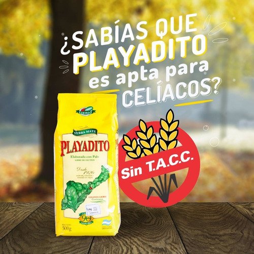 Yerba Mate Playadito Sin Tacc Libre De Gluten - Mejor Precio