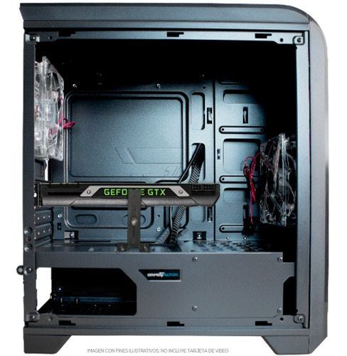 Imagen 5 de 7 de Gabinete Pc Gamer Game Factor Csg500 Sin Fuente