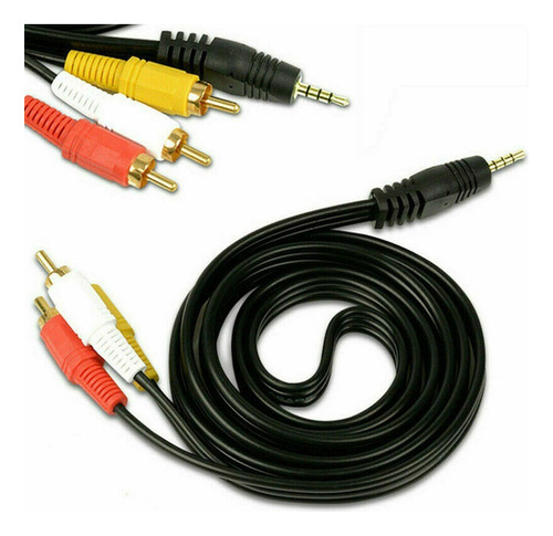 Cabo De Audio Video P2 3.5mm X 3 Rca Macho 1,5 Metros