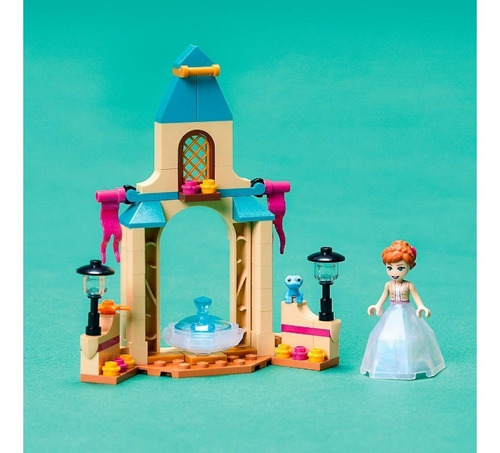 Imagem 5 de 6 de Lego Disney Para Meninas Pátio Do Castelo Da Anna 74pç 43198