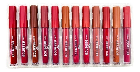 Set 12 Labial Lip Gloss Matte Indeleble Waterproof Mayoreo