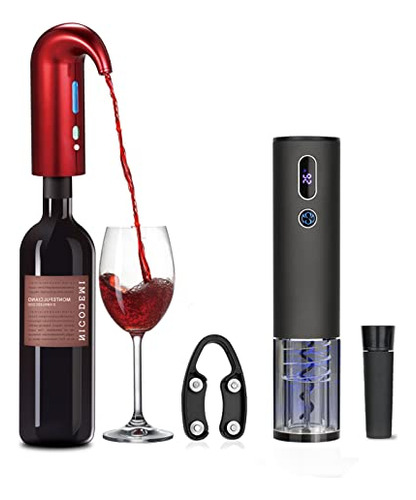 Oxigenador De Vino Eléctrico, Juego De Regalo De Vino ...