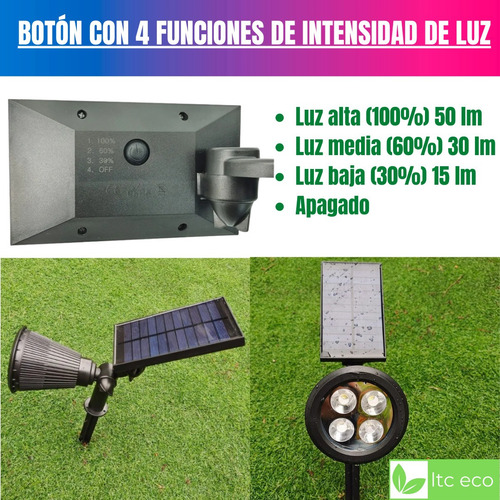 Imagen 4 de 10 de Estaca Solar Reflector Pared Exterior Jardin 3 Intensidades