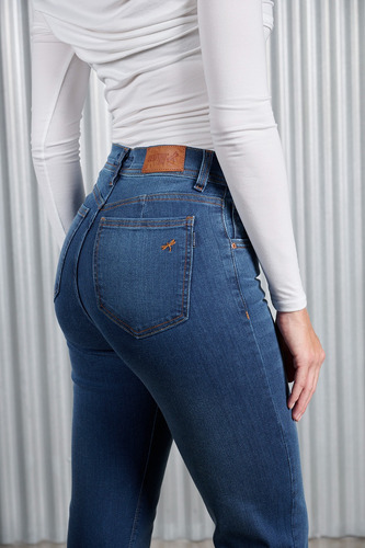 Pantalon Recto Cenitho Bio Stone Con Bolsillo Pulido
