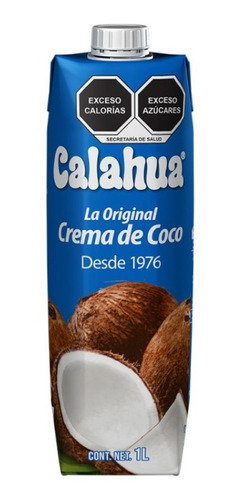 Crema De Coco Calahua 1 Lt Natural La Original