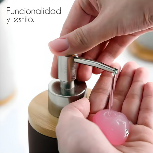 Accesorios Para Baño Set 4pz Juego De Baño Elegante Moderno Color Negro