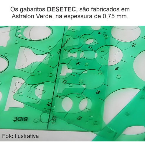 Gabarito Sanitários Com Escala Mod 4382 Trident