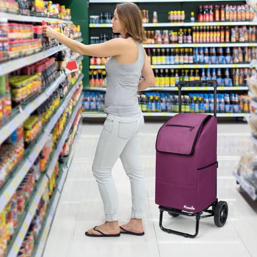 Carrito De Compras Kedsum 2 En 1 Para Comestibles, Carrito D
