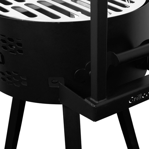 Fogonero Modelo F-50 Con Estaca Y Perchero - Grillcorp