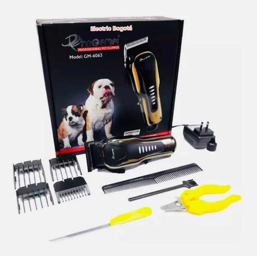 Kit Peluquero Para Mascotas Gemei Gm-6063 6en1 Cordless