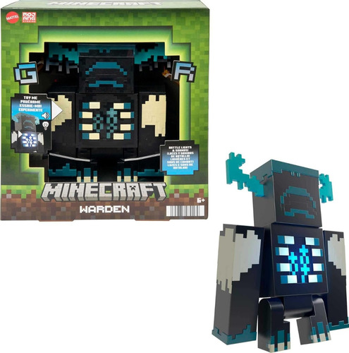 Figura Minecraft Warden Mattel Original Sonidos Luces