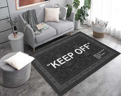 Keep Off Area - Alfombra Grande Con Impresion 3d, Alfombra E