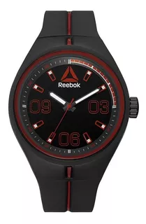 Reloj Reebok Caballero Silicón Negra Rd-tra-g2-pbib-br