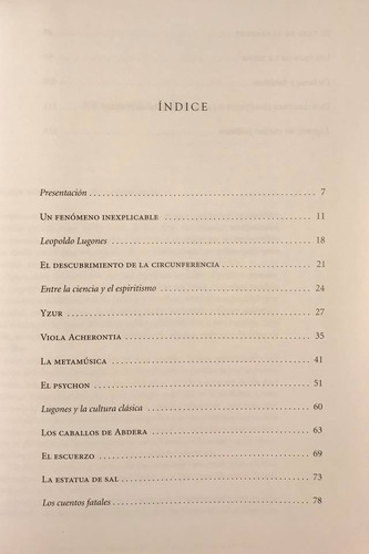 Un Fenómeno Inexplicable Y Otras Historias - Lugones