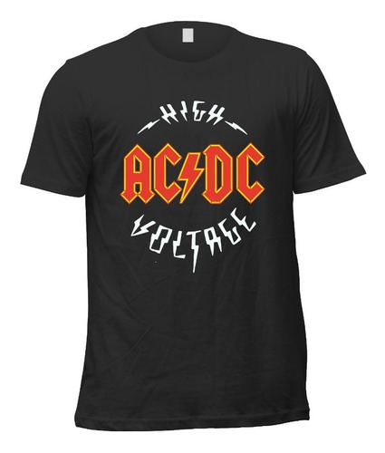 Playera Ac Dc High Voltage Bandas Rock Metal N02