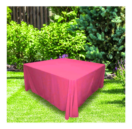 24 Manteles Imperiales Para Mesa Cuadrada 2.90 Mts Fucsia