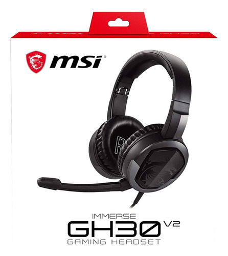 Diadema Gamer Msi Immerse Gh30 V2 Multiplataformas Color Neg