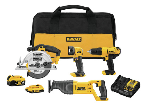 Kit Combinado De Herramientas Eléctricas Dewalt De 20 V Como