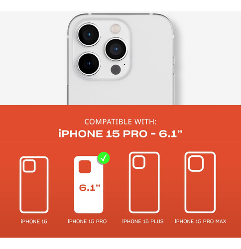Tech21 Evo Check Case Para iPhone 15 Pro Caso De Protección