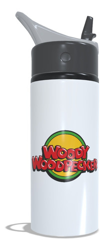 Pica-pau - Squeeze Aluminio Personalizado 600ml Pica-pau - Branco02