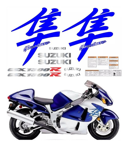 Kit Adesivos Para Suzuki Hayabusa Gsx 1300r 2000 16041