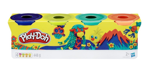 Masa Play Doh Pack X4 Potes Original Hasbro Mundo Manias