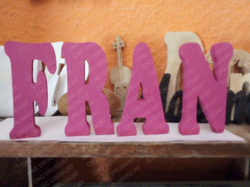 Imagen 4 de 10 de Facundo - Letras En Madera Para Decoración Mesa De Torta