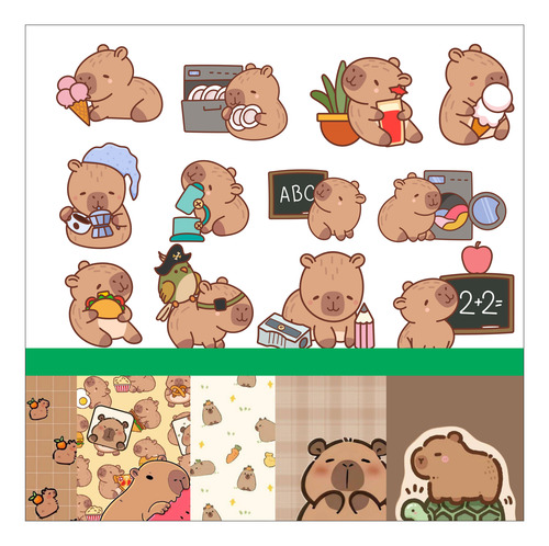 Kit Imagenes Png Capibara Carpincho Cliparts Más Papeles