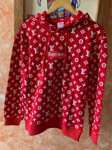 sudadera supreme roja