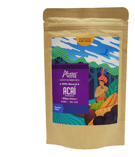 Polvo De Acaí - Amazon Andes X 150 Gr