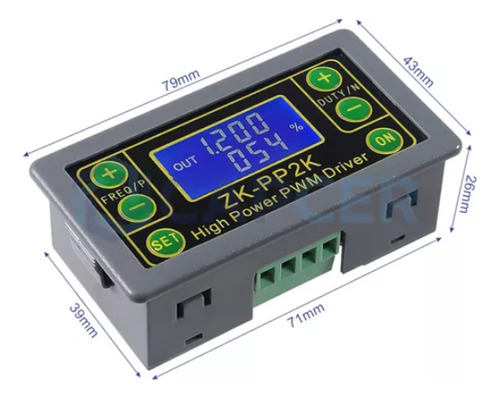 Zk-pp2k Generador Señal Pulsos Pwm 150khz 150w 8a Potencia