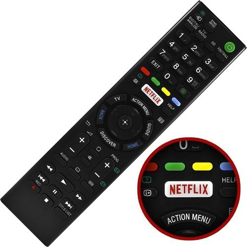 Controle Remoto Tv Led Sony Bravia Rmt-tx100d Netflix Com