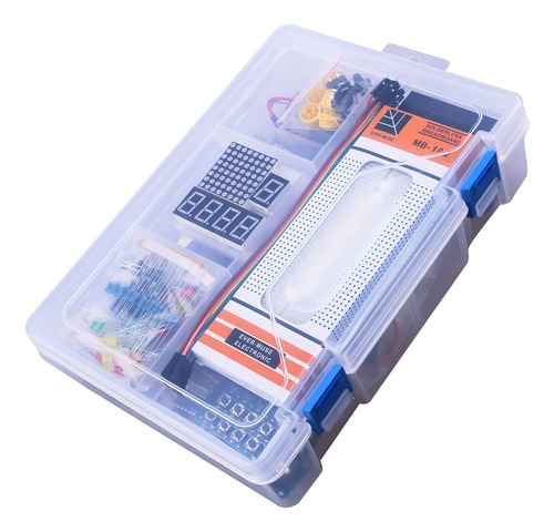 Kit de maleta para iniciantes compatível com Arduino Uno Duaitek R3