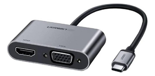 Adaptador Ugreen Usb C A Hdmi + Vga Para Macbook Laptop Asus