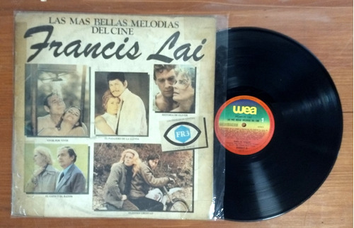 Francis Lai Las Mas Bellas Melodias Del Cine Disco Lp Vinilo