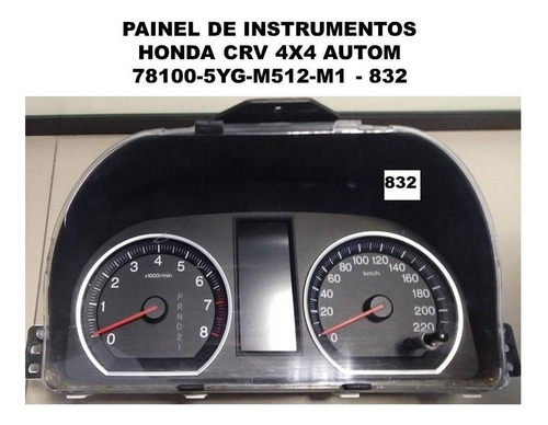 Painel De Instrumentos Crv 4x4 Aut 78100-5yg-m512-m1 832