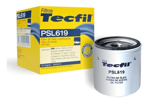 Filtro Oleo Psl619 Zafira 1999 2000 2001 Tecfil