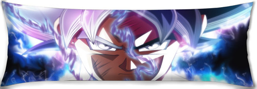 Cojin Almohada Larga Goku Ultra Instinto Abrazable 35x100cm