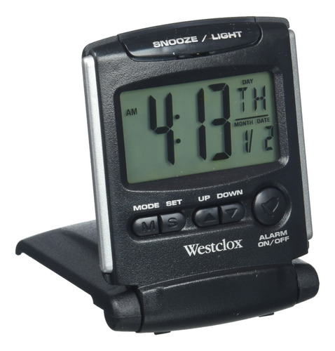 72028 Reloj Despertador Viaje Bluelight Lcd