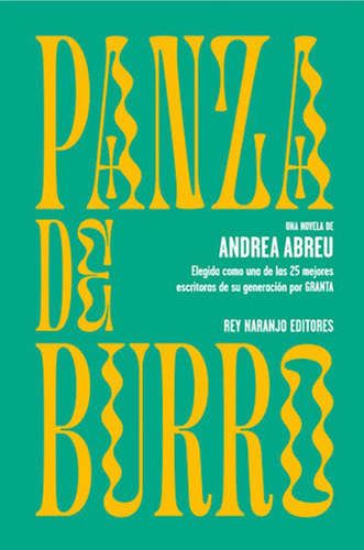 Panza De Burro - Andrea Abreu - Libro Original