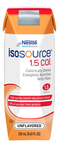 Isosource Complete Nutrition, 1.5 Calóricamente Denso, Sin.