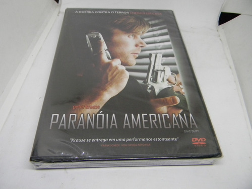 Dvd - Paranoia Americana - Richard Schiff - Lacrado